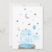 小さなブーのハロウィーンの赤ちゃんシャワー 招待状 (裏面)