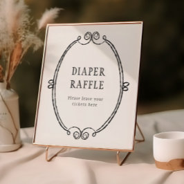 小さなブーのハロウィーン赤ちゃんシャワーおむつラッフル ポスター