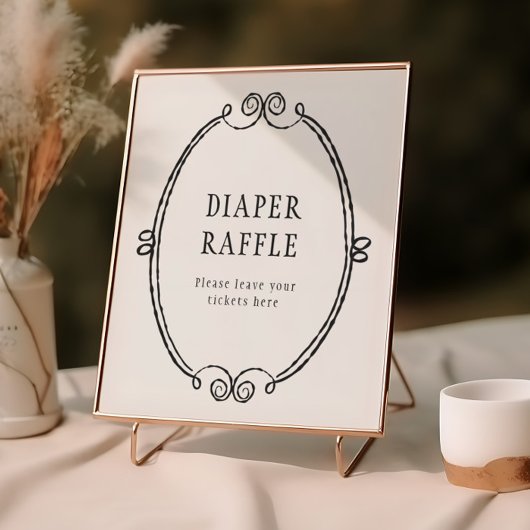 小さなブーのハロウィーン赤ちゃんシャワーおむつラッフル ポスター