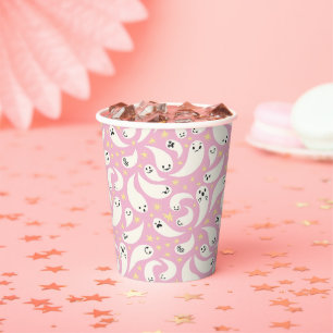 小さなブーのピンクのパターン赤ちゃんシャワー 紙コップ