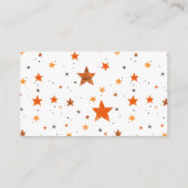 小さなブーの水色かわいいハロウィンおむつラッフル エンクロージャーカード (裏面)