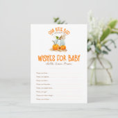 小さなブーの赤ちゃんシャワーがベビーゲームを望む エンクロージャーカード (スタンド正面)