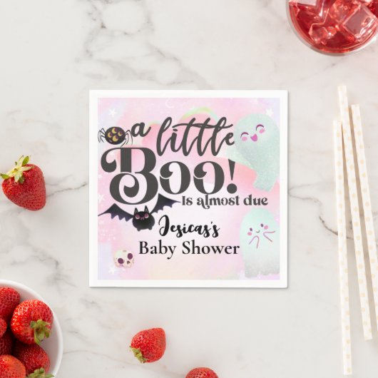 小さなブーの赤ちゃんシャワー スタンダードカクテルナプキン (インサイチュ)