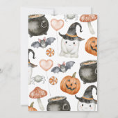 小さなブーの赤ちゃんシャワー 招待状 (裏面)