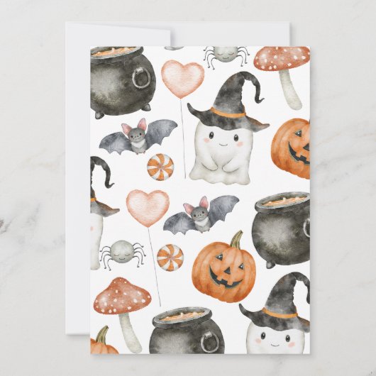 小さなブーの赤ちゃんシャワー 招待状 (裏面)