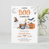 小さなブーの赤ちゃんシャワー 招待状 (スタンド正面)