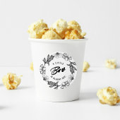 小さなブーはほとんどゴシック花の赤ちゃんシャワー ラウンドシール