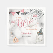 小さなブーはほとんどデューガールベビーシャワー スタンダードカクテルナプキン (正面)