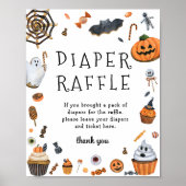 小さなブーはほとんどハロウィーンおむつラッフル ポスター (正面)