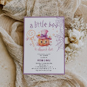 小さなブーはほとんどハロウィーンの女の子シャワー 招待状