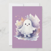 小さなブーはほとんどハロウィーンの女の子シャワー 招待状 (裏面)