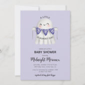 小さなブーはほとんどハロウィーンの赤ちゃんシャワー私 招待状 (正面)