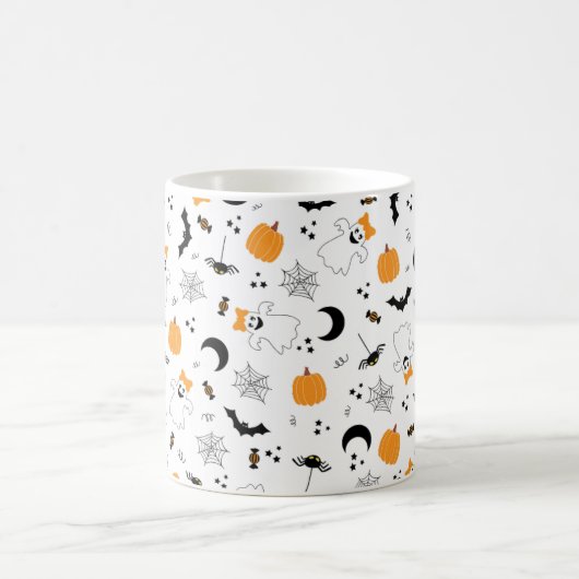 小さなブーはほとんどハロウィーンの赤ちゃんシャワー コーヒーマグカップ (中央)