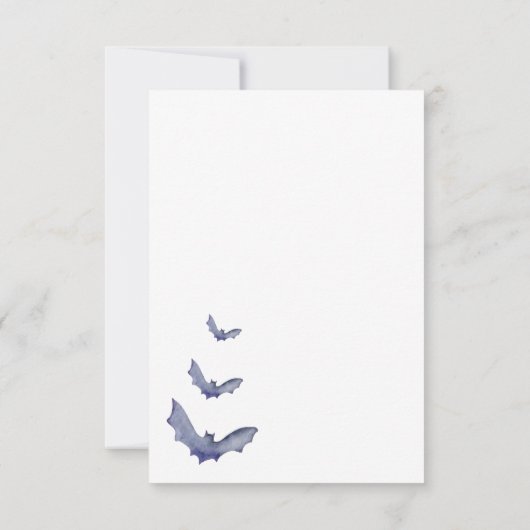 小さなブーはほとんどハロウィーンの赤ちゃんシャワー サンキューカード (裏面)