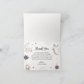 小さなブーはほとんどハロウィーンの赤ちゃんシャワー サンキューカード (内部)