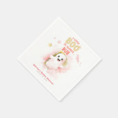 小さなブーはほとんどハロウィーンの赤ちゃんシャワー スタンダードカクテルナプキン (角)