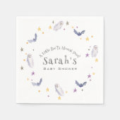 小さなブーはほとんどハロウィーンの赤ちゃんシャワー スタンダードカクテルナプキン (正面)