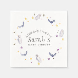 小さなブーはほとんどハロウィーンの赤ちゃんシャワー スタンダードカクテルナプキン