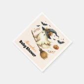 小さなブーはほとんどハロウィーンの赤ちゃんシャワー スタンダードカクテルナプキン (角)