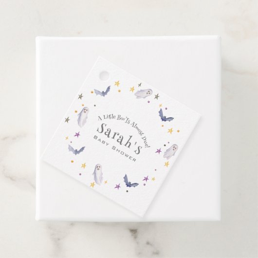 小さなブーはほとんどハロウィーンの赤ちゃんシャワー フェイバータグ (インサイチュ)