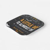 小さなブーはほとんどハロウィーンの赤ちゃんシャワー ペーパープレート (傾斜あり)