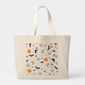 小さなブーはほとんどハロウィーンの赤ちゃんシャワー ラージトートバッグ (裏面)