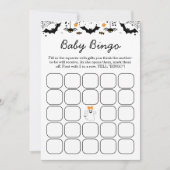 小さなブーはほとんどハロウィーンの赤ちゃんシャワー 招待状 (正面)