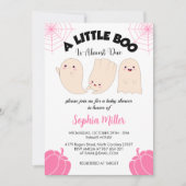 小さなブーはほとんどハロウィーンの赤ちゃんシャワー 招待状 (正面)