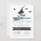 小さなブーはほとんどハロウィーンの赤ちゃんシャワー 招待状 (正面)