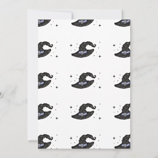 小さなブーはほとんどハロウィーンの赤ちゃんシャワー 招待状 (裏面)