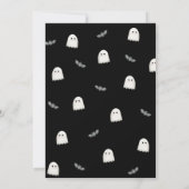 小さなブーはほとんどハロウィーンの赤ちゃんシャワー 招待状 (裏面)