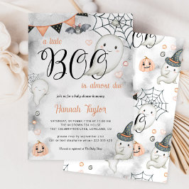小さなブーはほとんどハロウィーンの赤ちゃんシャワー 招待状