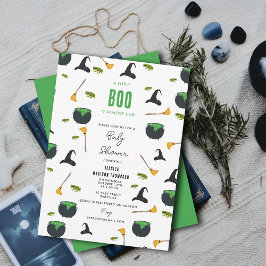 小さなブーはほとんどハロウィーンの赤ちゃんシャワー 招待状