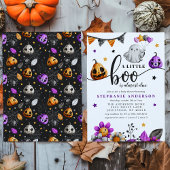 小さなブーはほとんどハロウィーンの赤ちゃんシャワー 招待状