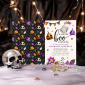 小さなブーはほとんどハロウィーンの赤ちゃんシャワー 招待状