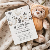 小さなブーはほとんどハロウィーンの赤ちゃんシャワー 招待状