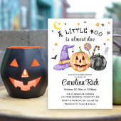 小さなブーはほとんどハロウィーンの赤ちゃんシャワー 招待状