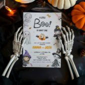 小さなブーはほとんどハロウィーンの赤ちゃんシャワー 招待状