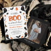 小さなブーはほとんどハロウィーンの赤ちゃんシャワー 招待状