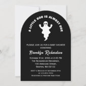 小さなブーはほとんどハロウィーンの赤ちゃんシャワー 招待状 (正面)