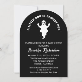 小さなブーはほとんどハロウィーンの赤ちゃんシャワー 招待状