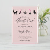 小さなブーはほとんどハロウィーンの赤ちゃんシャワー 招待状 (スタンド正面)