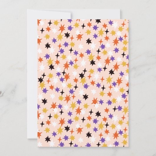 小さなブーはほとんどハロウィーンの赤ちゃんシャワー 招待状 (裏面)