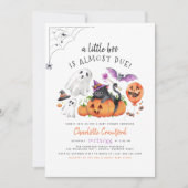 小さなブーはほとんどハロウィーンの赤ちゃんシャワー 招待状 (正面)