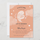 小さなブーはほとんどハロウィーンの赤ちゃんシャワー 招待状 (正面)