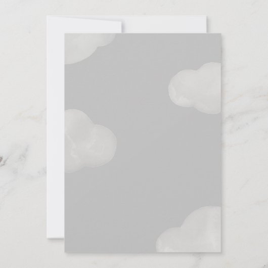 小さなブーはほとんどハロウィーンの赤ちゃんシャワー 招待状 (裏面)