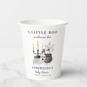 小さなブーはほとんどハロウィーンの赤ちゃんシャワー 紙コップ (正面)