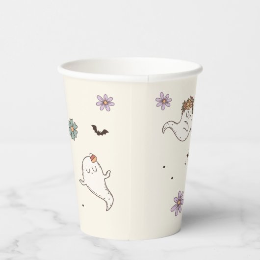 小さなブーはほとんどハロウィーンの赤ちゃんシャワー 紙コップ (右)