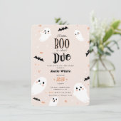 小さなブーはほとんどハロウィーン赤ちゃんシャワー私 招待状 (スタンド正面)