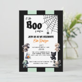 小さなブーはほとんどハロウィーン赤ちゃんシャワー私 招待状 (スタンド正面)